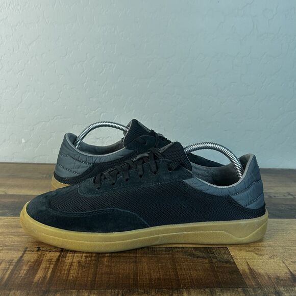 Olukai Punini Sneaker Shoes Black Mens Size 9.5 Sneakers Fabric & Suede Lace Up main image 9